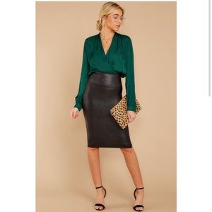 Spanx faux leather skirt! New with tags, never worn.